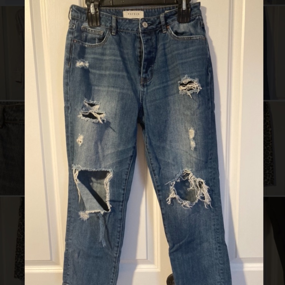 PacSun Distressed Mom Jeans